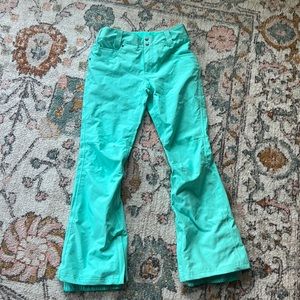 Women’s ski snowboard pants teal size small brand: aperture
